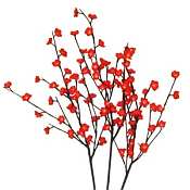 Red Plum Tree Flower Lights 96 Bulbs -Light Garden