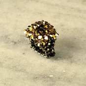 Beaded Gold Dinner Ring